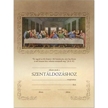 Elsőáldozási emléklap - 18x24cm - FIO-024