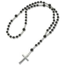 Exclusive Rosary on elastic - lava stonepearls