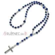 Exclusive Rosary on elastic - blue jadeitepearls