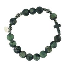 Exclusive Rosary Bracelet on elastic - kambaba jaspis pearls
