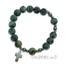 Exclusive Rosary Bracelet on elastic - kambaba jaspis pearls