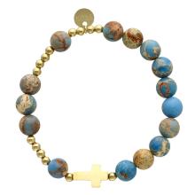 Exkluzívny ruženec na ruku - africký tyrkys