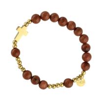 Exkluzívny ruženec na ruku - goldstone