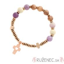 Exkluzívny ruženec na ruku - jadeit perly