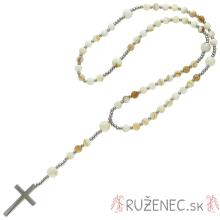 Exclusive Rosary on elastic - shell pearls