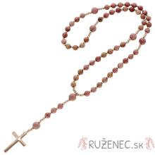 Exclusive Rosary on elastic - rodochrozitpearls