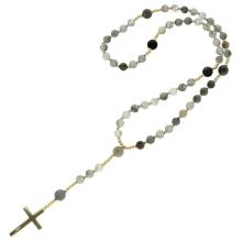 Exclusive Rosary on elastic - cloud stone pearls