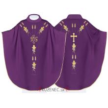 Violet Chasuble - embroidery IHS + ears