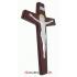 Wood cross 22cm - dark brown