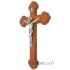 Kruzifix  Holzkreuz 30cm - braun