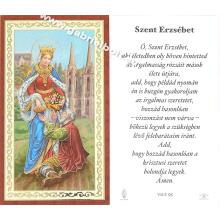 Holy card, with prayer - Hungarian language