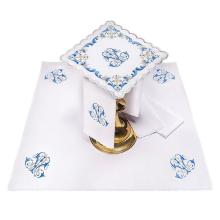 Altarwäsche linen set - MA - blau