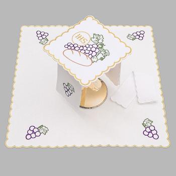 Altarwäsche linen set - Brot + Trauben