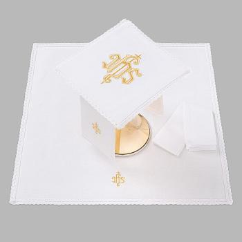 Altarwäsche linen set - IHS goldene