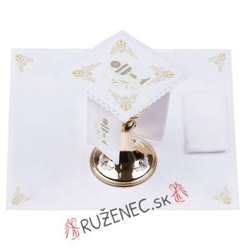 Altarwäsche linen set - Kelch + kreuz