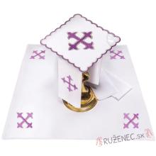 Kalichová bielizeň - kríž - fialový