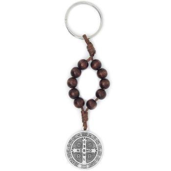 Kľúčenka - ruženček + medaila sv. Benedikta