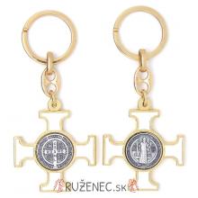 Key with Cross of St. Benedict - white