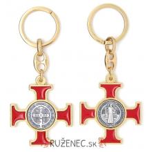 Key with Cross of St. Benedict - red