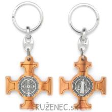Kľúčenka - kríž sv. Benedikta - drevo