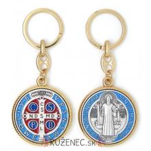 Kľúčenka - medaila sv. Benedikta - email