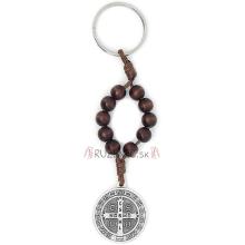 Key - rosary + Medal of St.. Benedict.