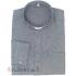 Priesterhemd - 80% Baumwolle - oxford - Grau