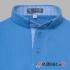 Clergy polo shirt with short sleeves - blue