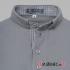 Clergy polo shirt with short sleeves - gray