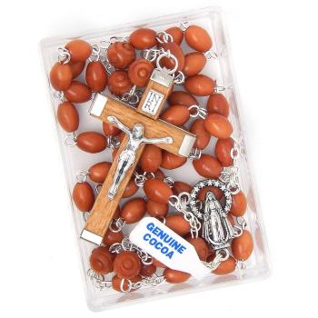 Kokosový drevený ruženec  - 7x6mm