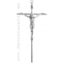 Metallic crucifix 20cm - nickel Colour