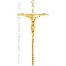 Metallic crucifix 20cm - gold Colour