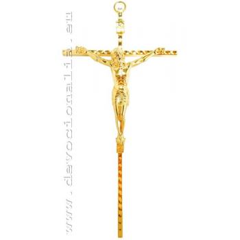 Metallic crucifix 20cm - gold Colour