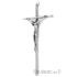 Kovový kříž 24cm - stříbrná barva