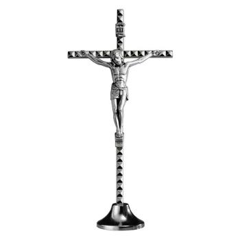 Metallic cross 13cm - nickel colour