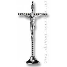 Metallic cross 13cm - nickel colour