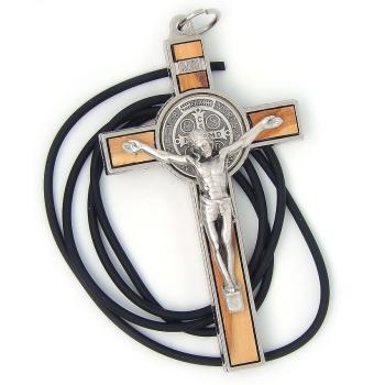 Kovový krížik 7.5cm - sv. Benedikt