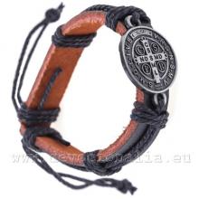 Christian Leather Bracelet - Benedict