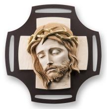 Christs head - resin relief image - 28x29cm