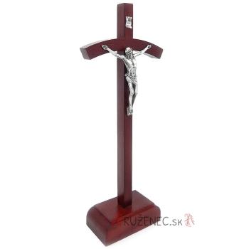 Wooden cross with base 25cm