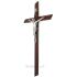 Wood cross 38cm - brown