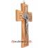 Drevený kríž 16cm - olivové drevo - Sv. Benedikt