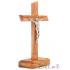 Wooden cross with base 23cm - olive wood