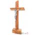 Drevený kríž s podstavcom 23cm - olivové drevo