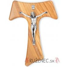 Drevený kríž 24 cm- olivové drevo - Tau