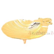 Baptismal shell - 14cm - gold color