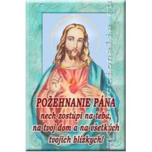 Magnetka s modlitbou - Božské Srdce