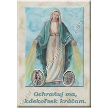 Magnet with prayer - Miraculous medal