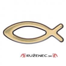 Matrica - hal szimbólummal - arany