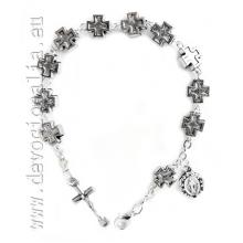 Rosary Bracelet - Cross shaped bead